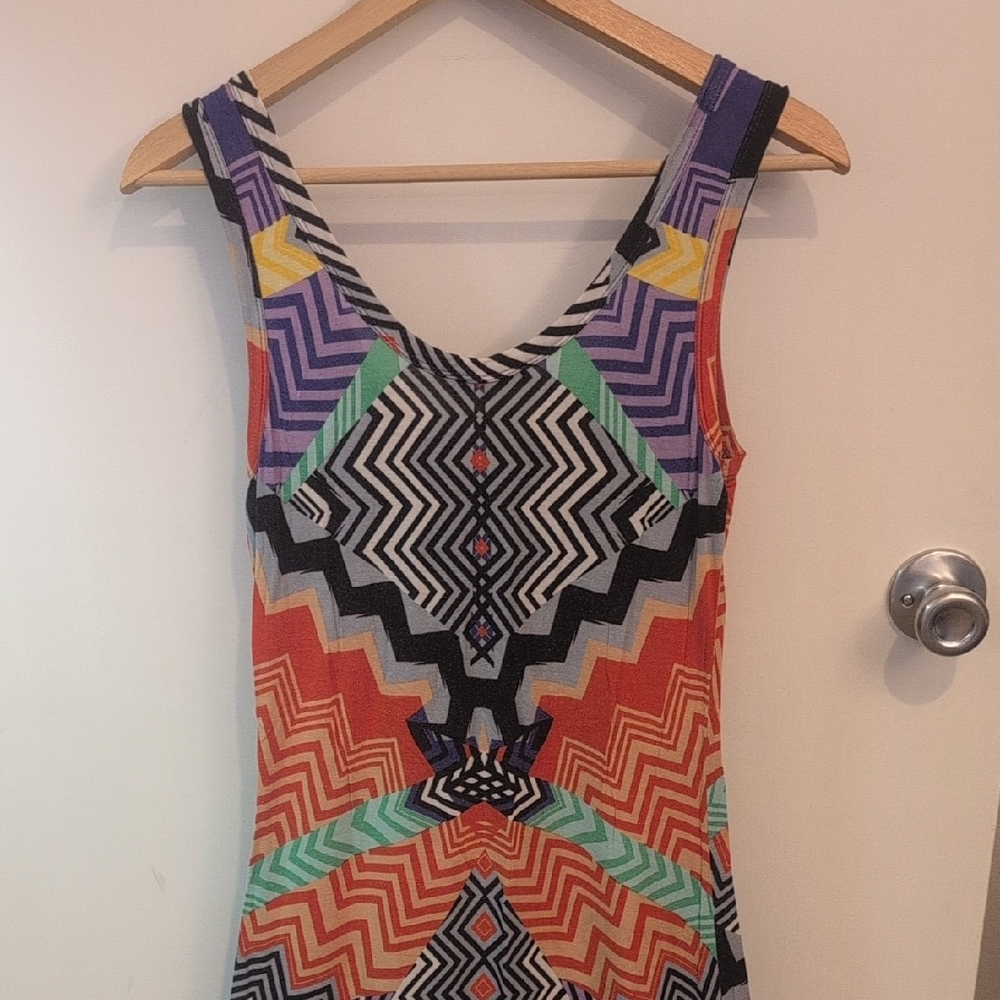 Calvin Klein Zigzag Patterned Mini Dress - Picture 5 of 6